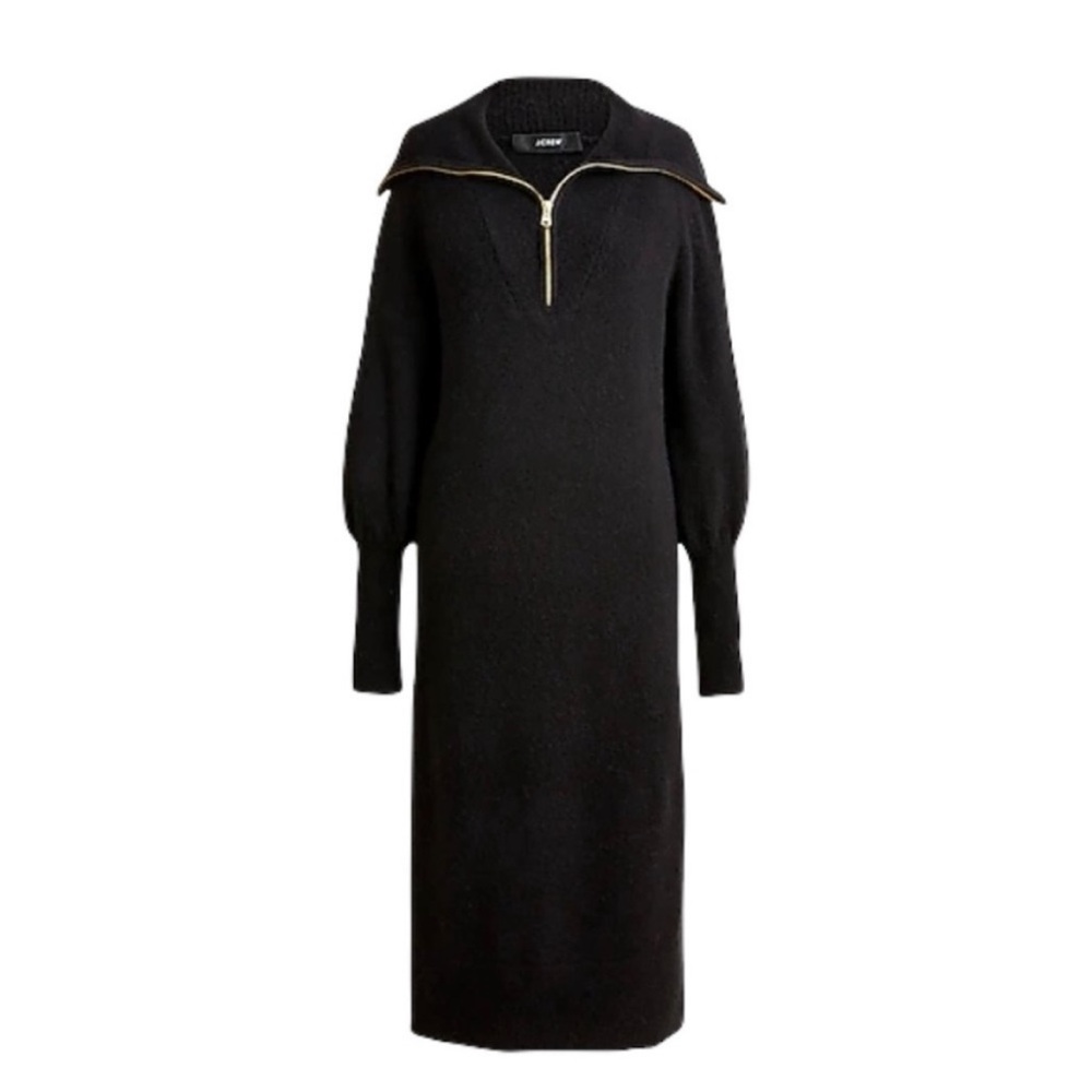 J.CREW Half-zip Sweater Dress in Supersoft Yarn size XXS wool alpaca